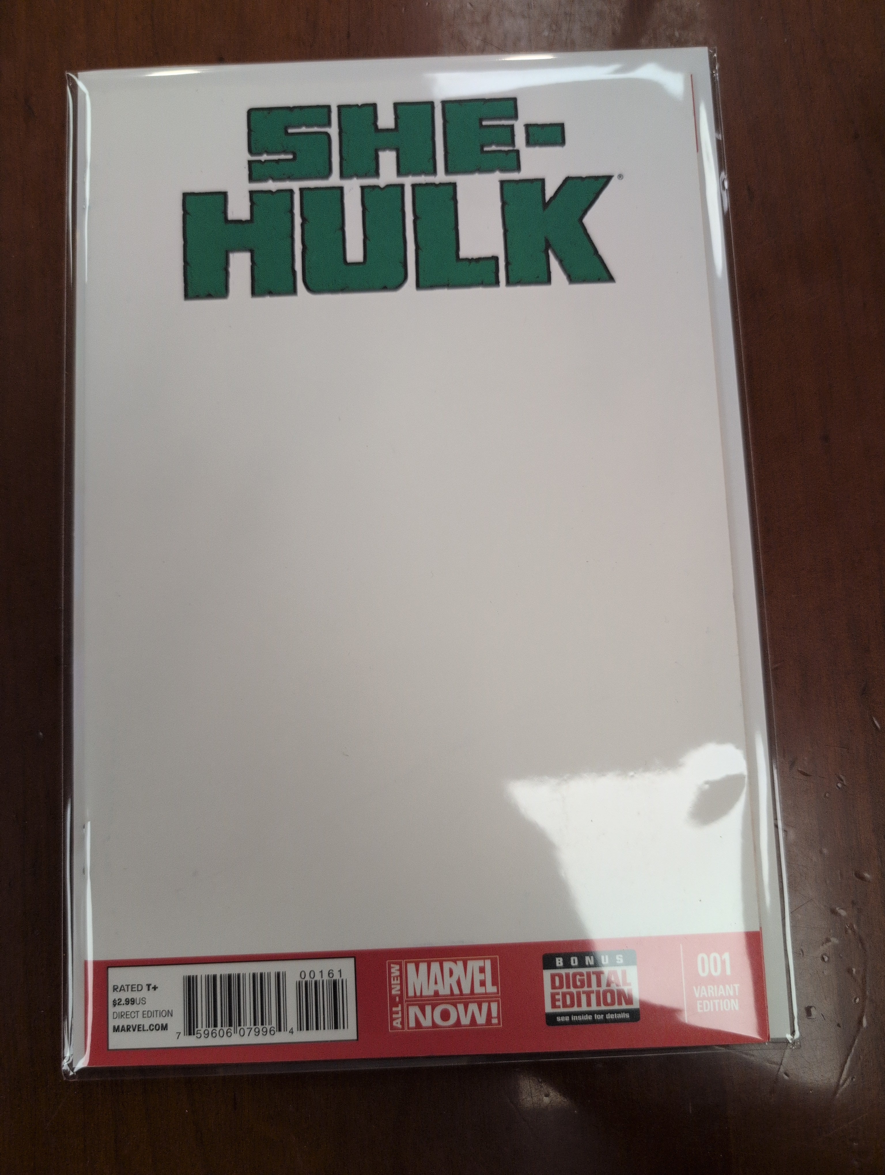 She-hulk #1 blank sketch cover