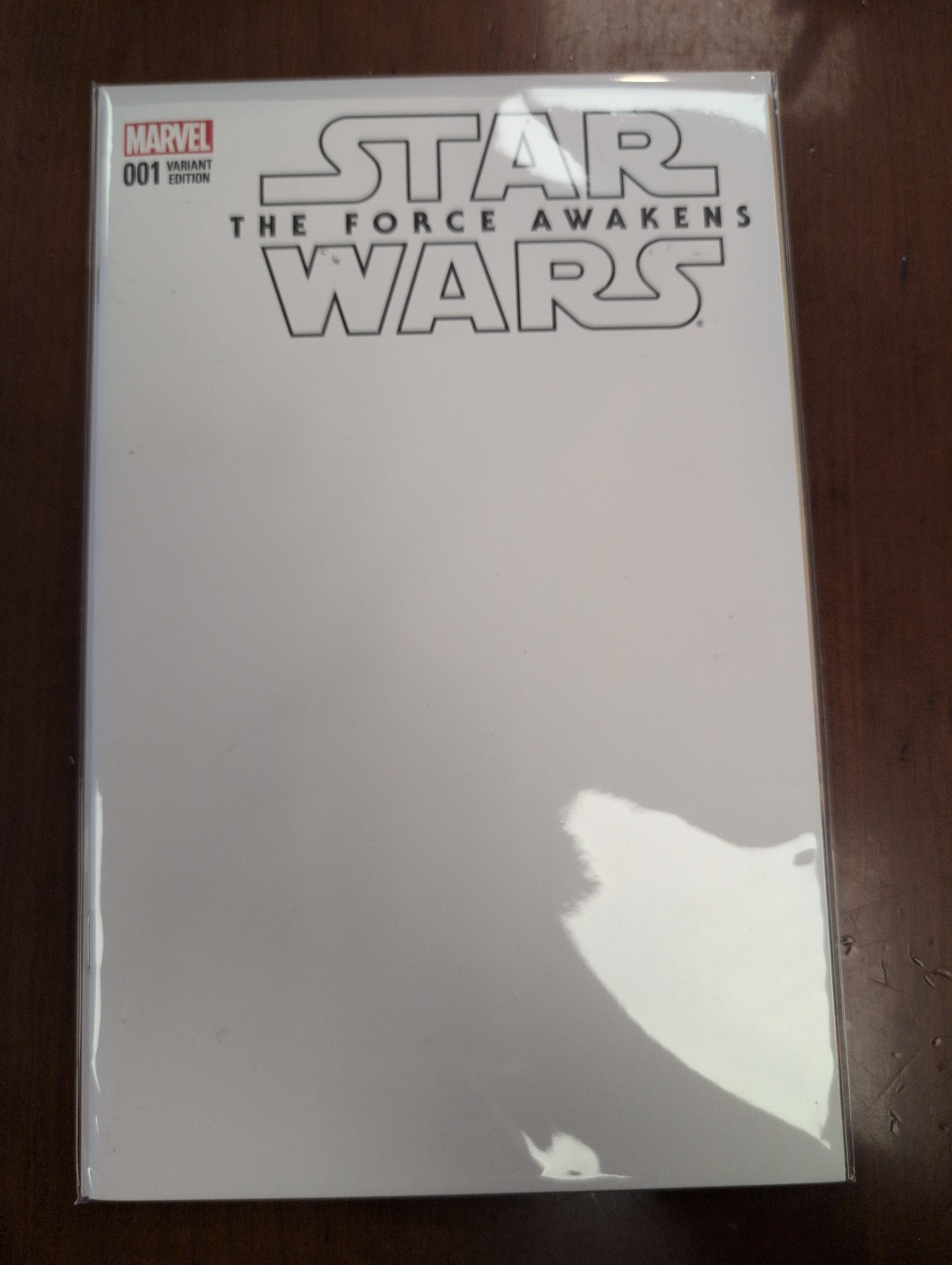 Star wars the force awakens #1 blank sketch cover