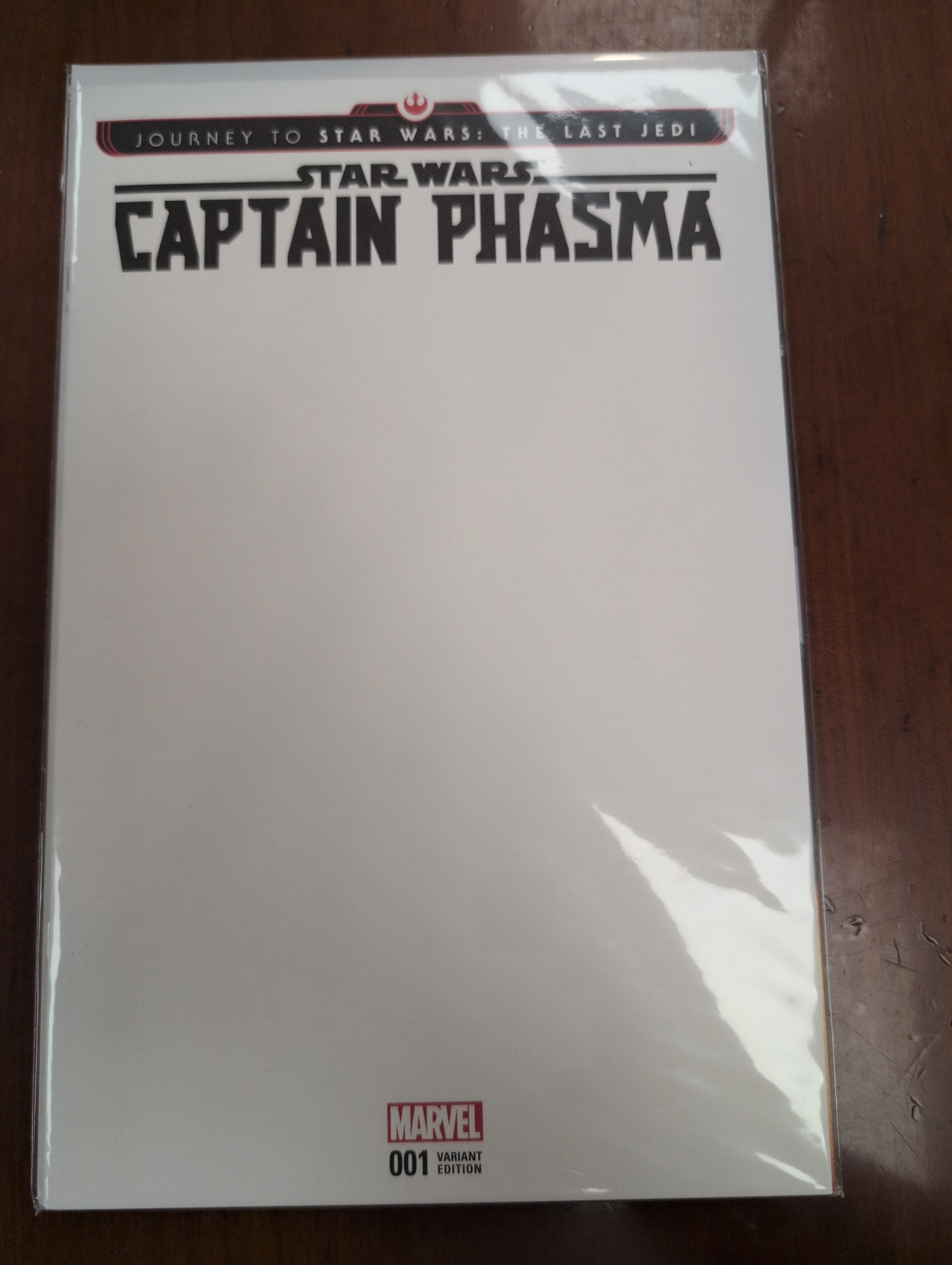 Star wars captain phasma blank sketch cover
