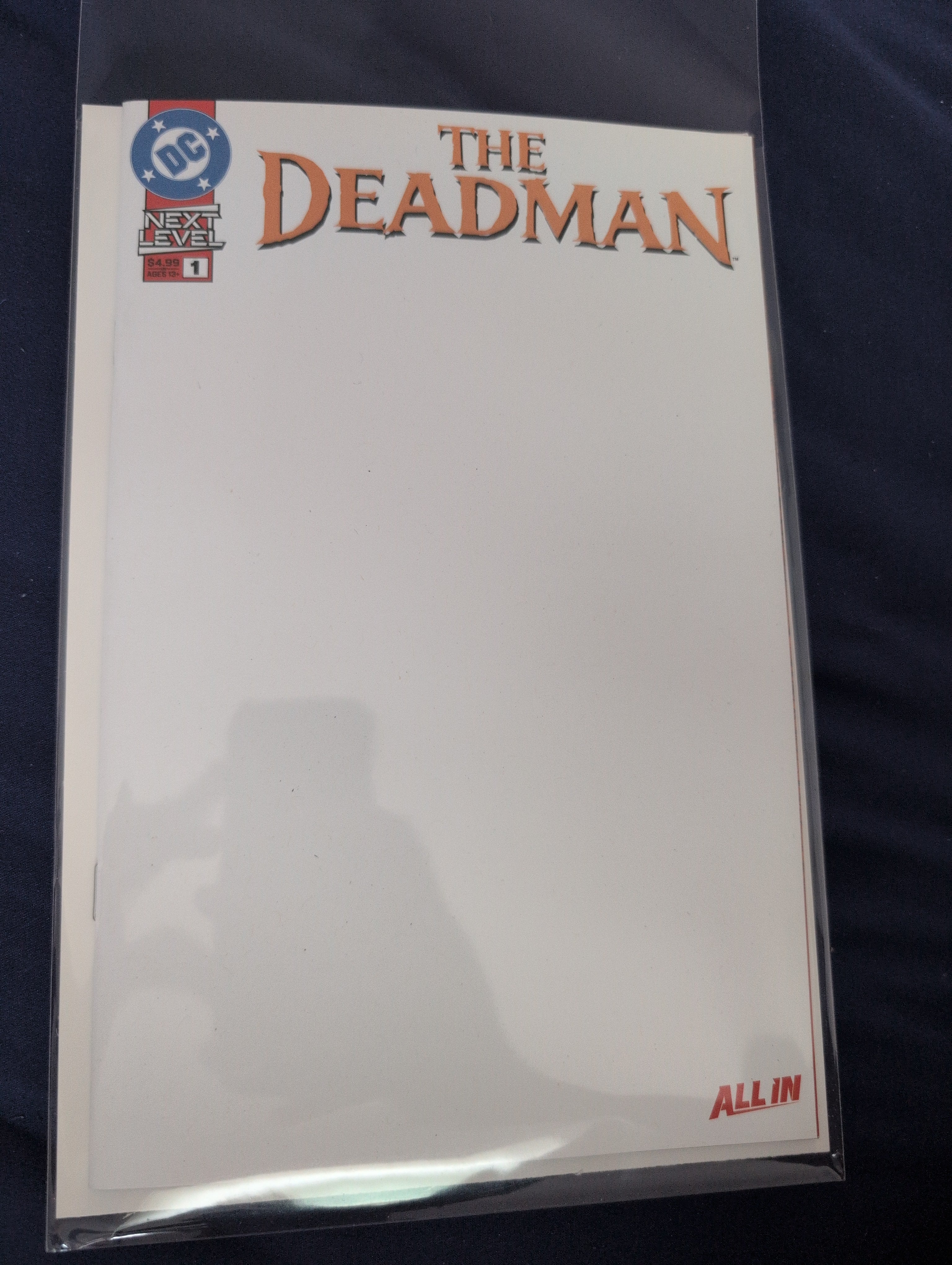 The Deadman #1 blank sketch cover
