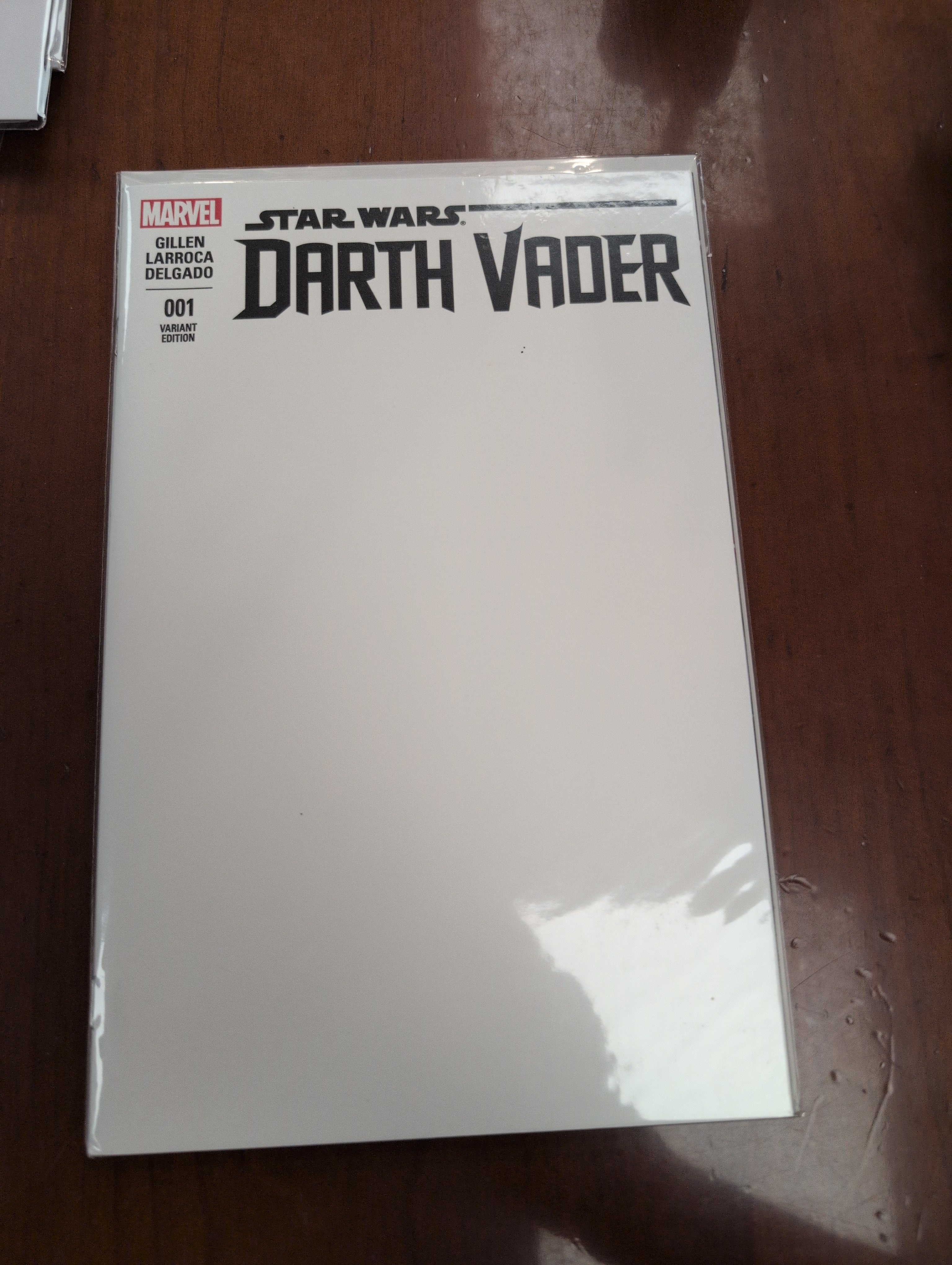 Star wars Darth Vader #1 blank sketch cover