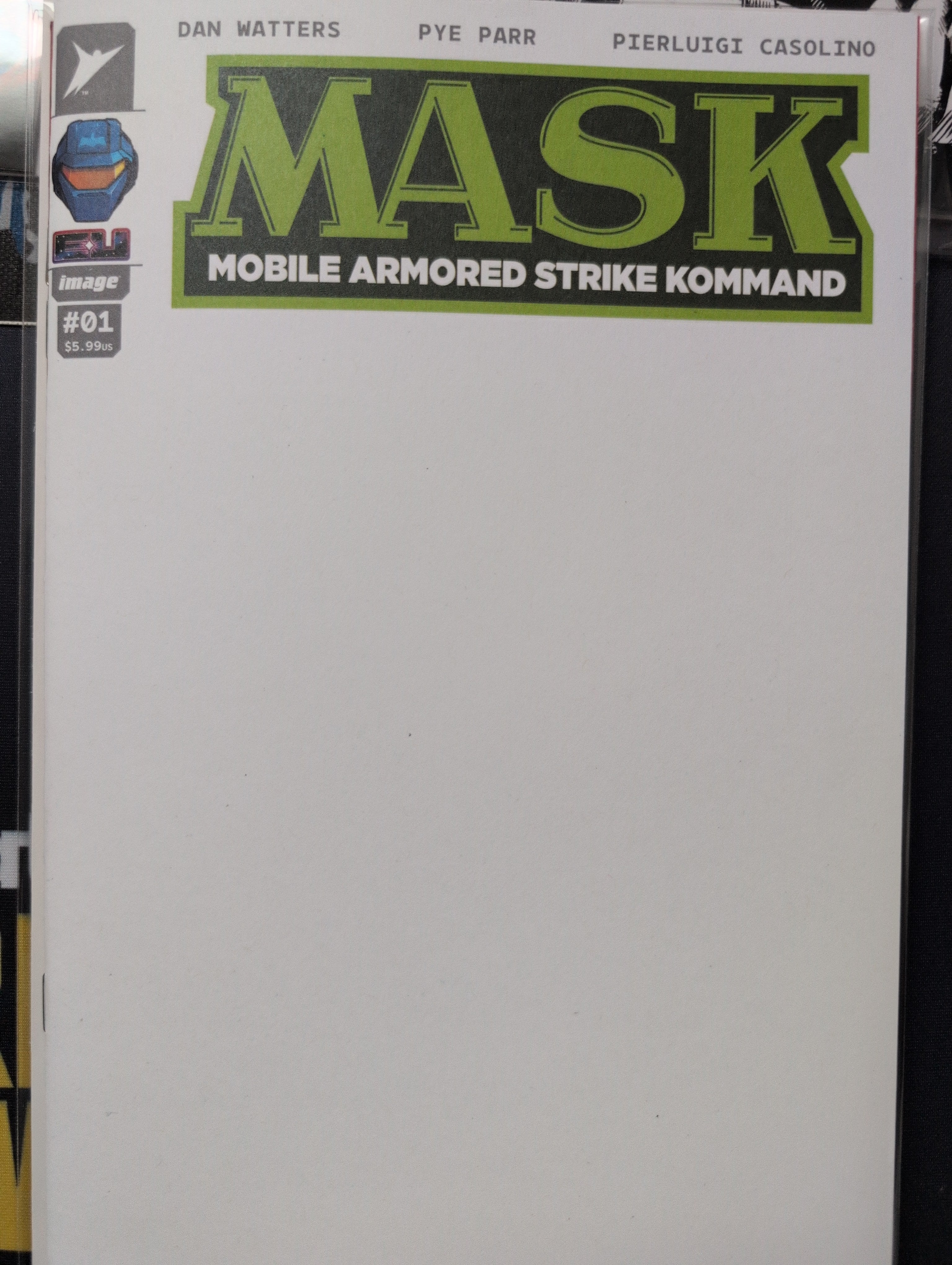 Mask #1 blank sketch cover b