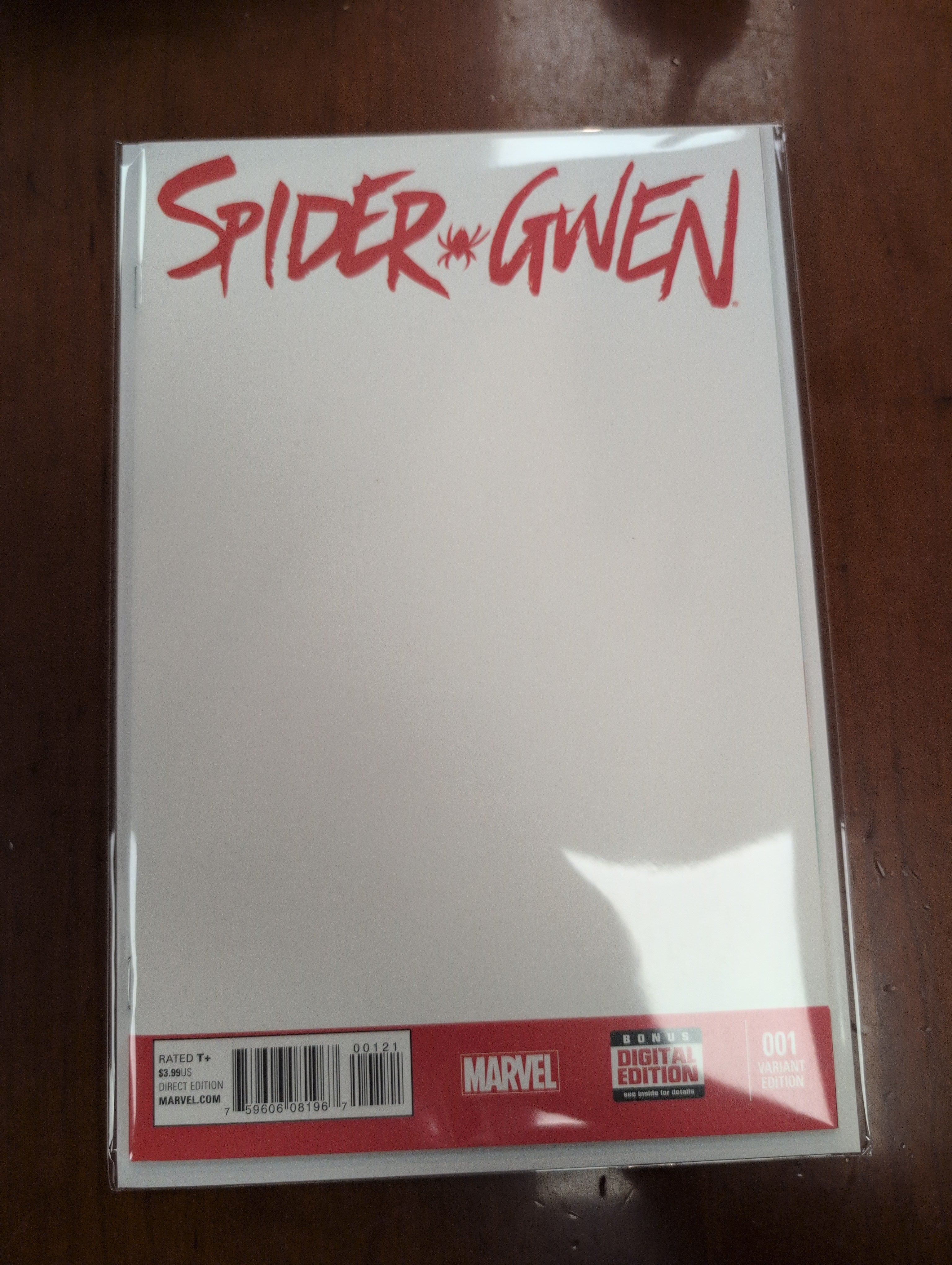Spider 🕷️ Gwen #1 blank sketch cover