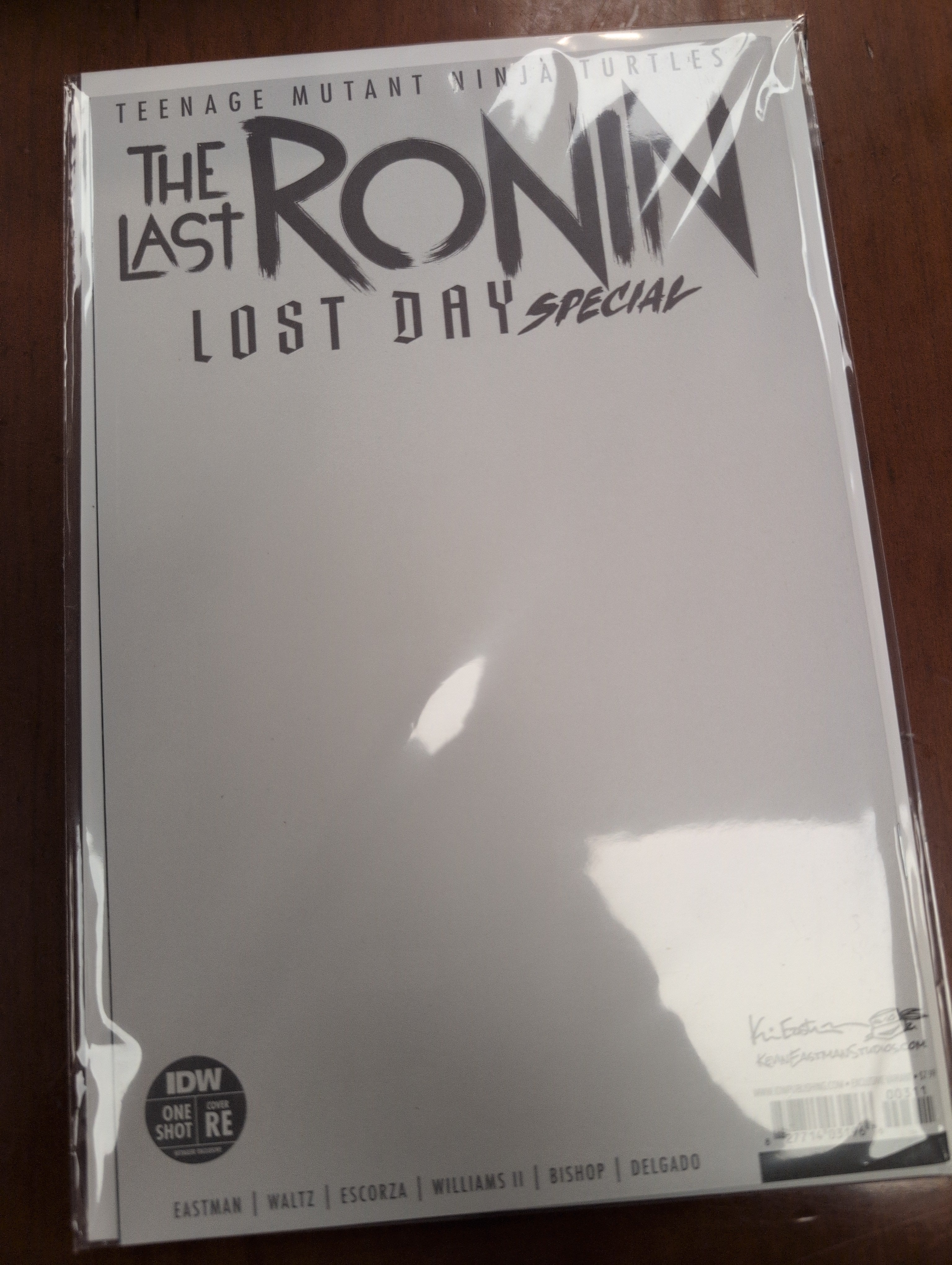 The last ronin blank sketch cover