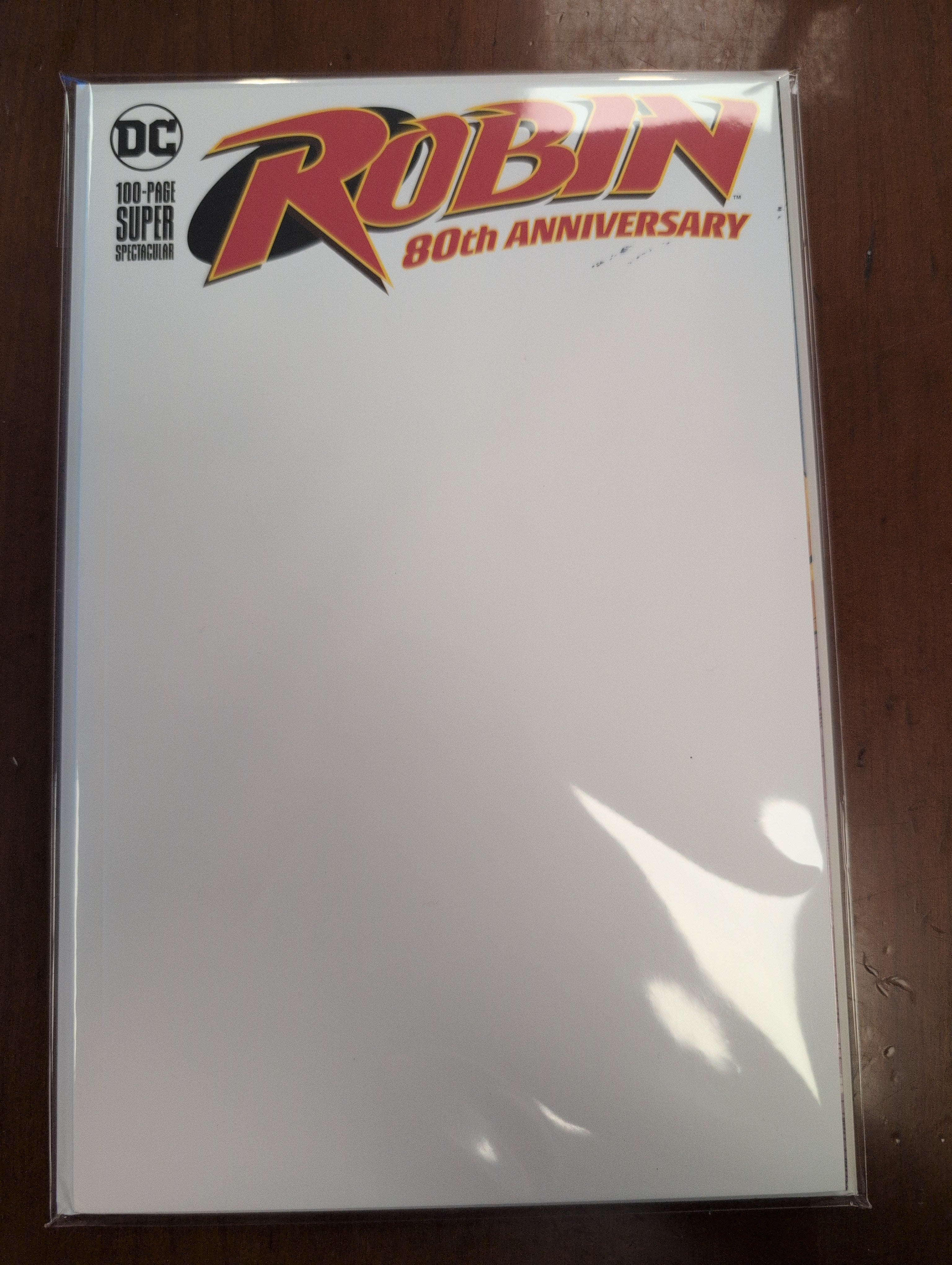 Robin 80th anniversary blank sketch cover