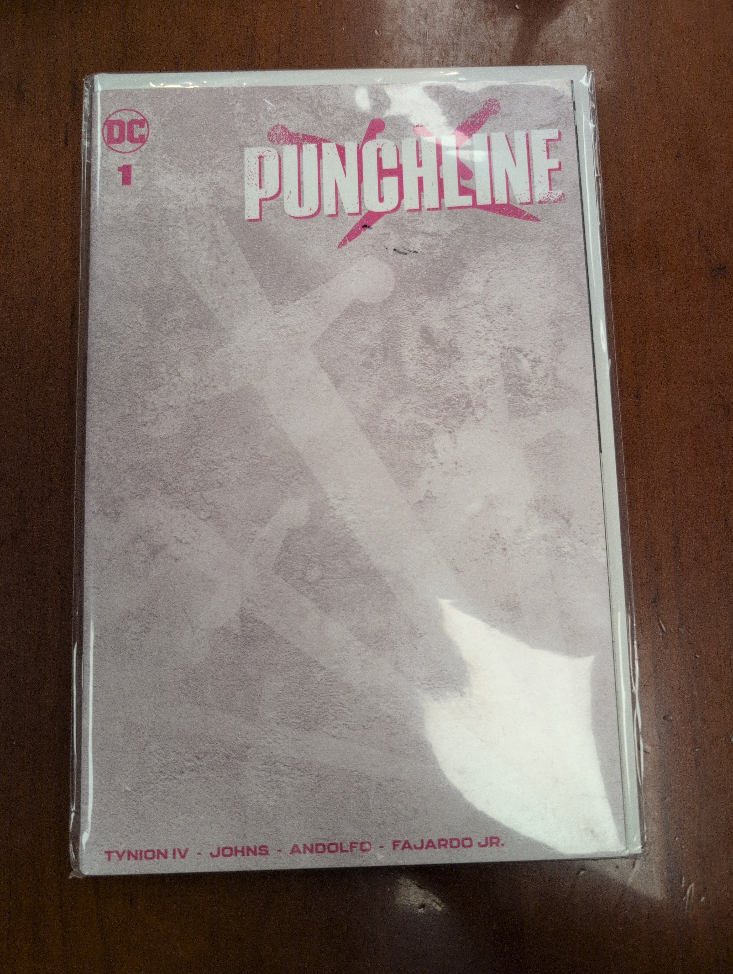 Punchline #1 blank sketch cover